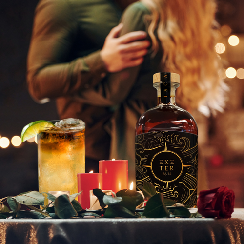 Dark and Stormy Cocktail... The perfect Valentine's Day treat!