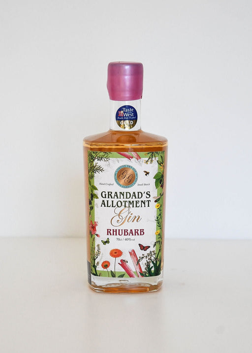 Grandad's Allotment Rhubarb Gin 40% with fresh British Farm Fruit - Exeter Gin