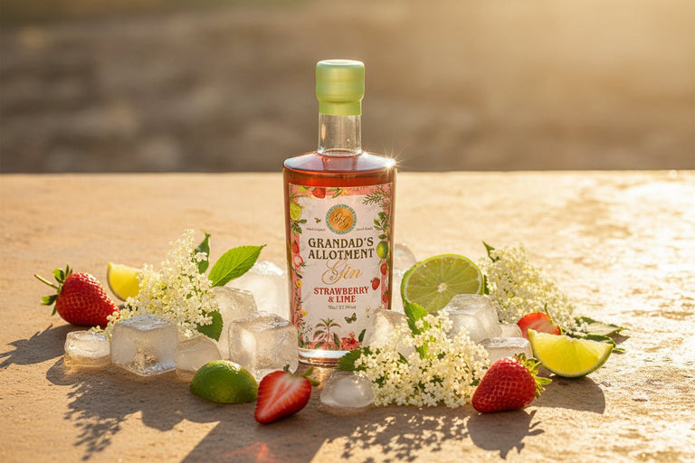 Grandads Allotment Strawberry & Lime Gin 37.5% British Farms
