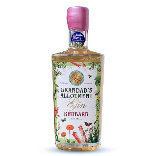 A truly outstanding artisan Rhubarb Gin (40% abv). Zingy tones of fresh rhubarb combine beautifully with the sweetness of the wildflower honey and blackberries with a hint of vanilla and lemongrass.
